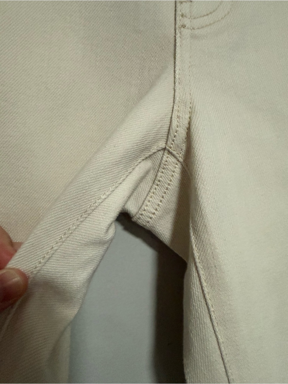 CAbi Ivory Soho Straight Leg Jeans Size 6 #6701 Coastal Classic Neutral - Picture 5 of 9